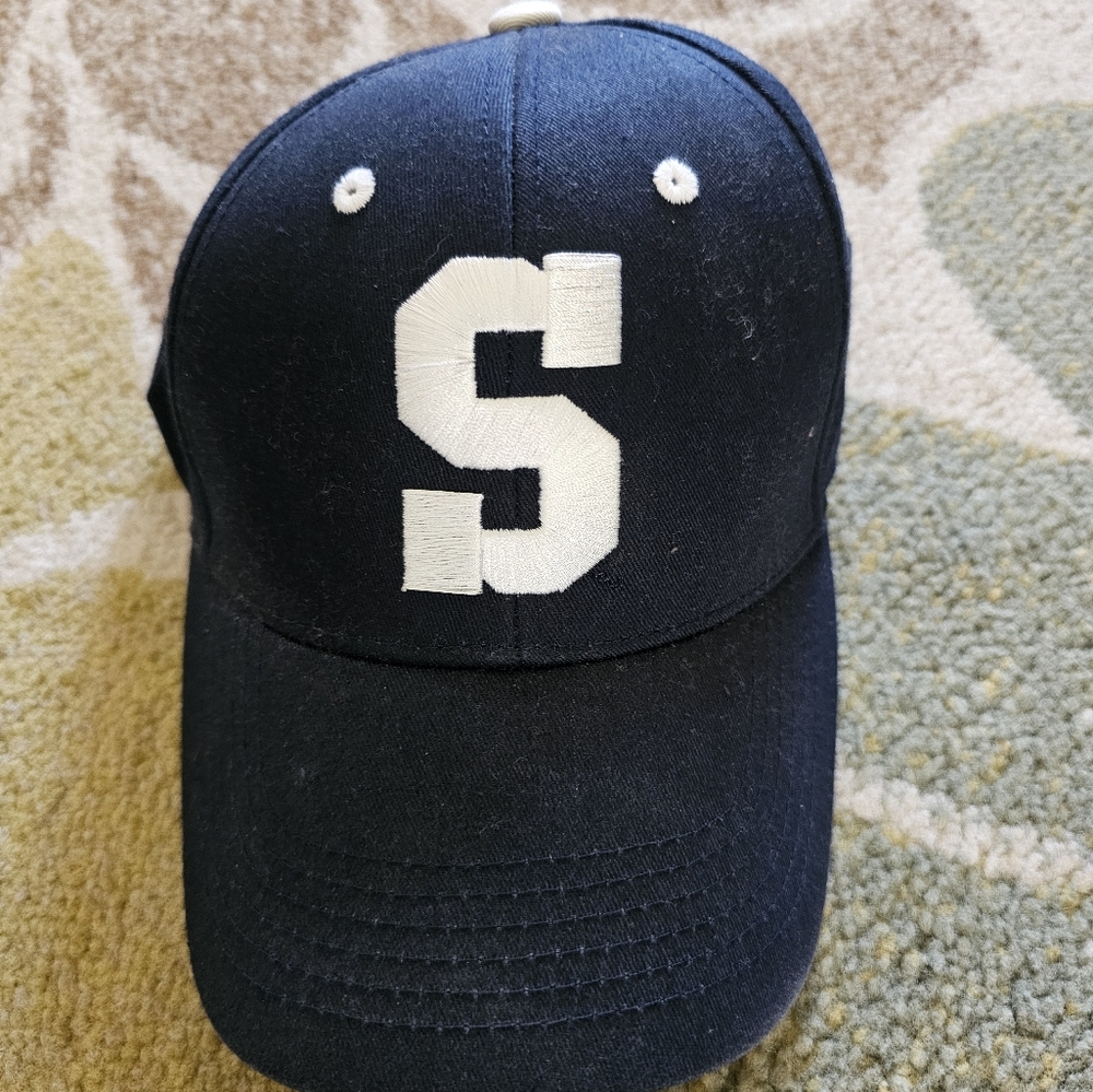 Black Cap with White Letter S